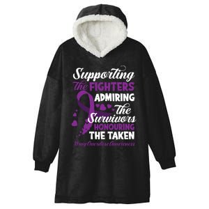 Support Fighters Honouring Taken Drug Overdose Awareness Hooded Wearable Blanket