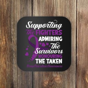 Support Fighters Honouring Taken Drug Overdose Awareness Coaster