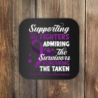 Support Fighters Honouring Taken Drug Overdose Awareness Coaster