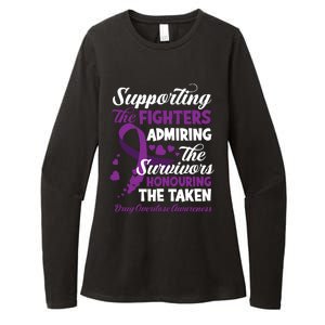 Support Fighters Honouring Taken Drug Overdose Awareness Womens CVC Long Sleeve Shirt