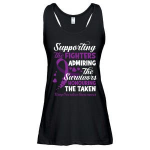 Support Fighters Honouring Taken Drug Overdose Awareness Ladies Essential Flowy Tank