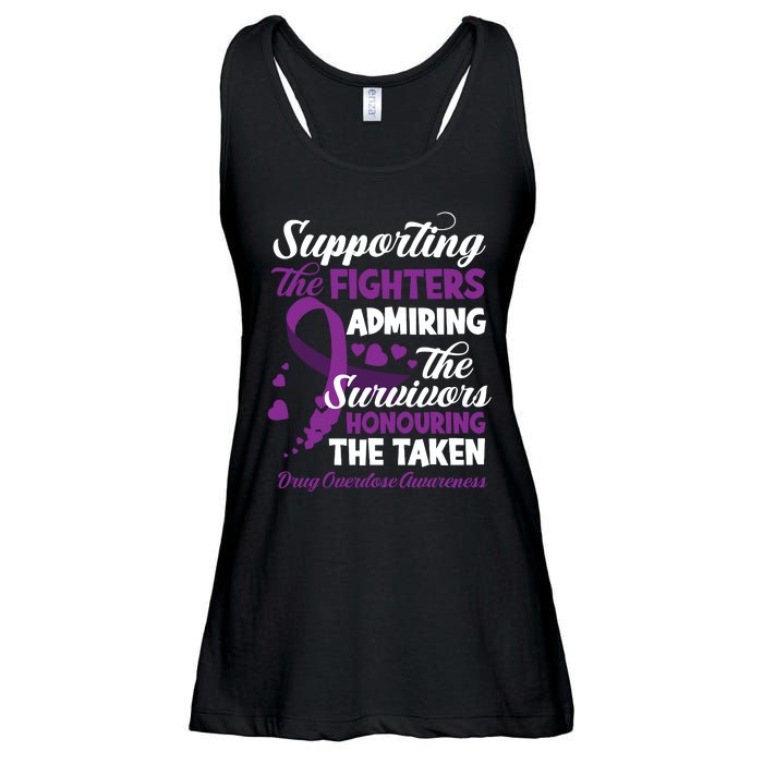 Support Fighters Honouring Taken Drug Overdose Awareness Ladies Essential Flowy Tank