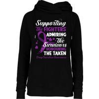 Support Fighters Honouring Taken Drug Overdose Awareness Womens Funnel Neck Pullover Hood