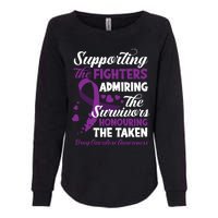 Support Fighters Honouring Taken Drug Overdose Awareness Womens California Wash Sweatshirt