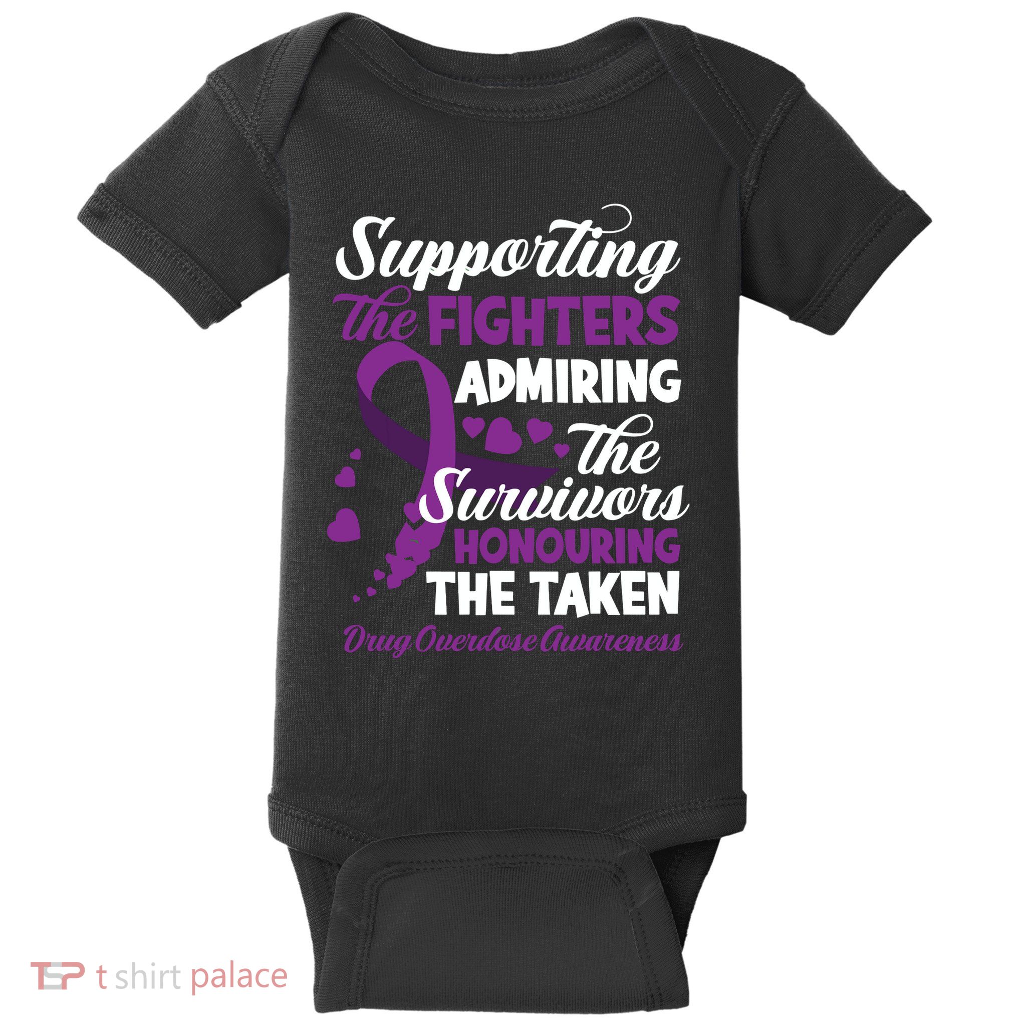Support Fighters Honouring Taken Drug Overdose Awareness Baby Bodysuit