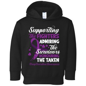 Support Fighters Honouring Taken Drug Overdose Awareness Toddler Hoodie