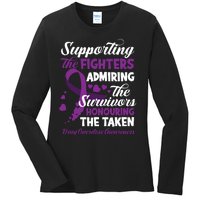 Support Fighters Honouring Taken Drug Overdose Awareness Ladies Long Sleeve Shirt