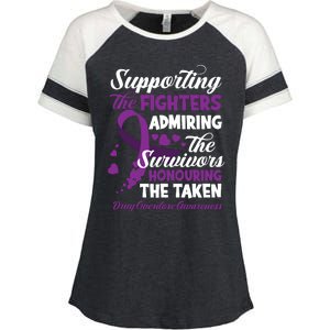 Support Fighters Honouring Taken Drug Overdose Awareness Enza Ladies Jersey Colorblock Tee