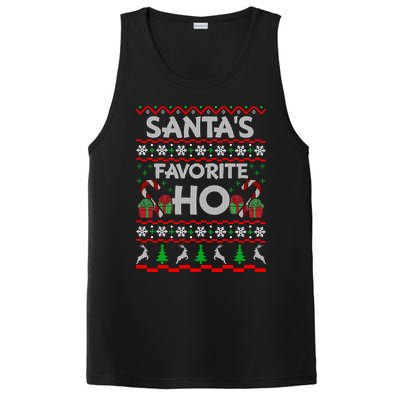 SantaS Favorite Ho Gift Xmas Ugly Christmas Sweater Cool Gift PosiCharge Competitor Tank