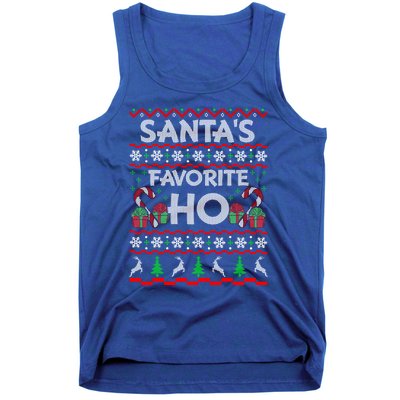 SantaS Favorite Ho Gift Xmas Ugly Christmas Sweater Cool Gift Tank Top