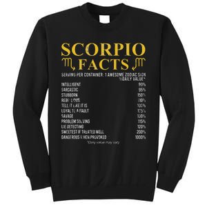 Scorpio Facts Horoscope Birthday Celebrant Sweatshirt