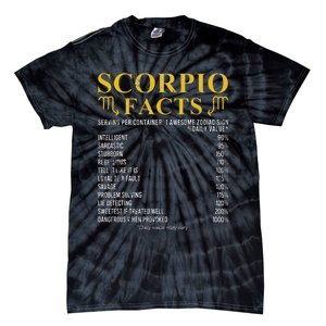 Scorpio Facts Horoscope Birthday Celebrant Tie-Dye T-Shirt