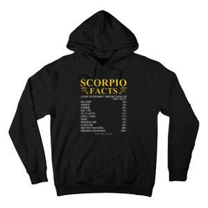 Scorpio Facts Horoscope Birthday Celebrant Tall Hoodie