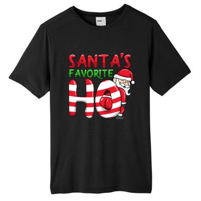 Santas Favorite Ho Santa Favourite Ho Funny Christmas Gift Tall Fusion ChromaSoft Performance T-Shirt