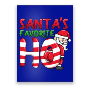 Santas Favorite Ho Santa Favourite Ho Funny Christmas Gift Poster