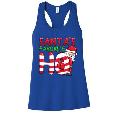 Santas Favorite Ho Santa Favourite Ho Funny Christmas Gift Women's Racerback Tank