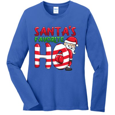 Santas Favorite Ho Santa Favourite Ho Funny Christmas Gift Ladies Long Sleeve Shirt