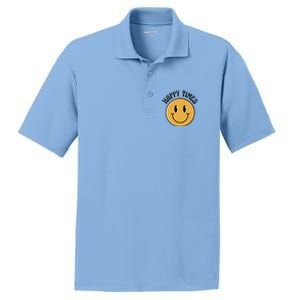 Smiley Face Happy Times PosiCharge RacerMesh Polo