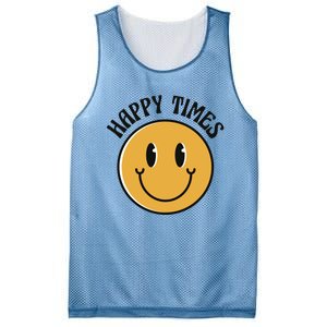 Smiley Face Happy Times Mesh Reversible Basketball Jersey Tank