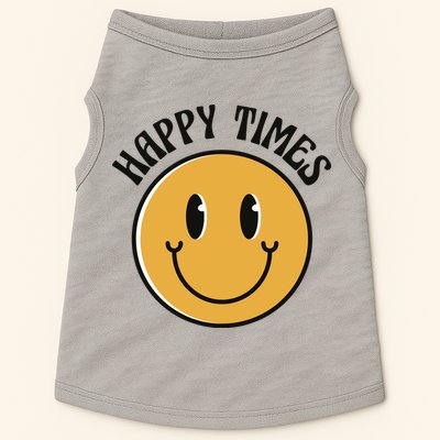 Smiley Face Happy Times Doggie Tank