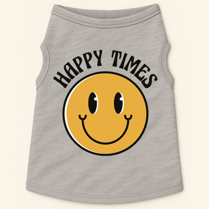 Smiley Face Happy Times Doggie Tank