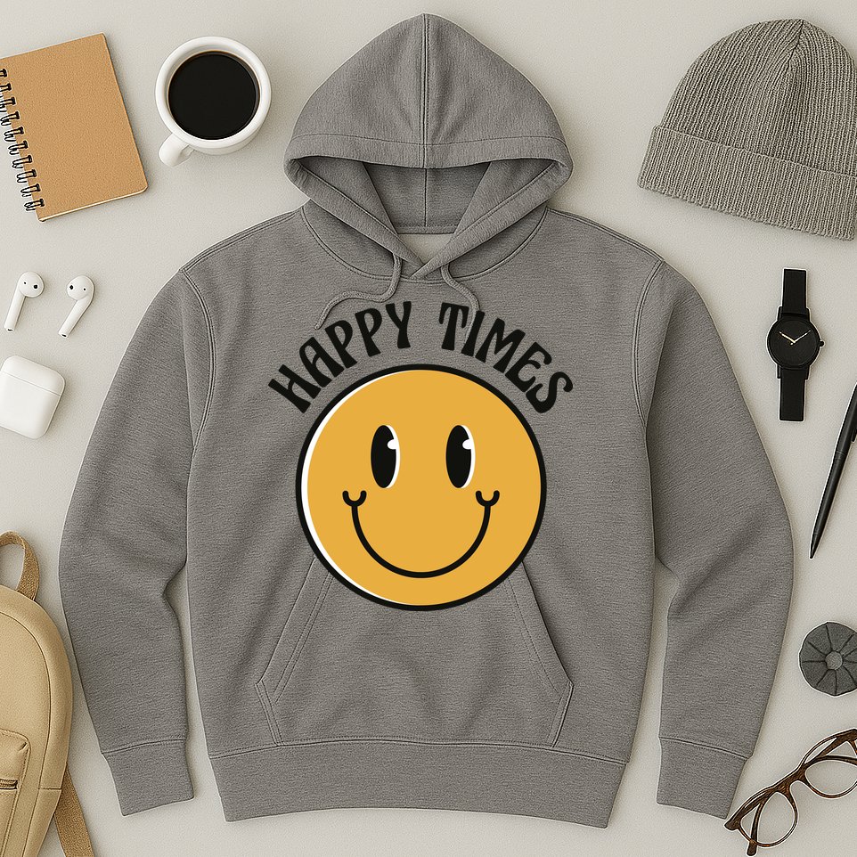 Smiley Face Happy Times Hoodie