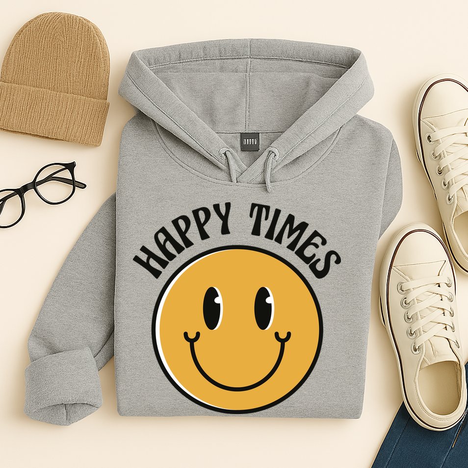 Smiley Face Happy Times Hoodie