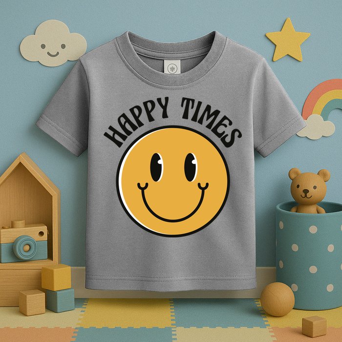Smiley Face Happy Times Toddler T-Shirt