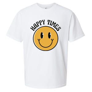 Smiley Face Happy Times Sueded Cloud Jersey T-Shirt