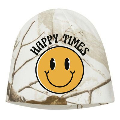 Smiley Face Happy Times Kati - Camo Knit Beanie