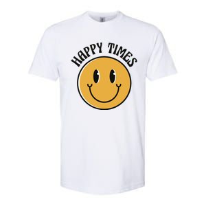 Smiley Face Happy Times Softstyle CVC T-Shirt