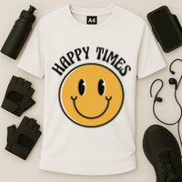 Smiley Face Happy Times Performance Shirt