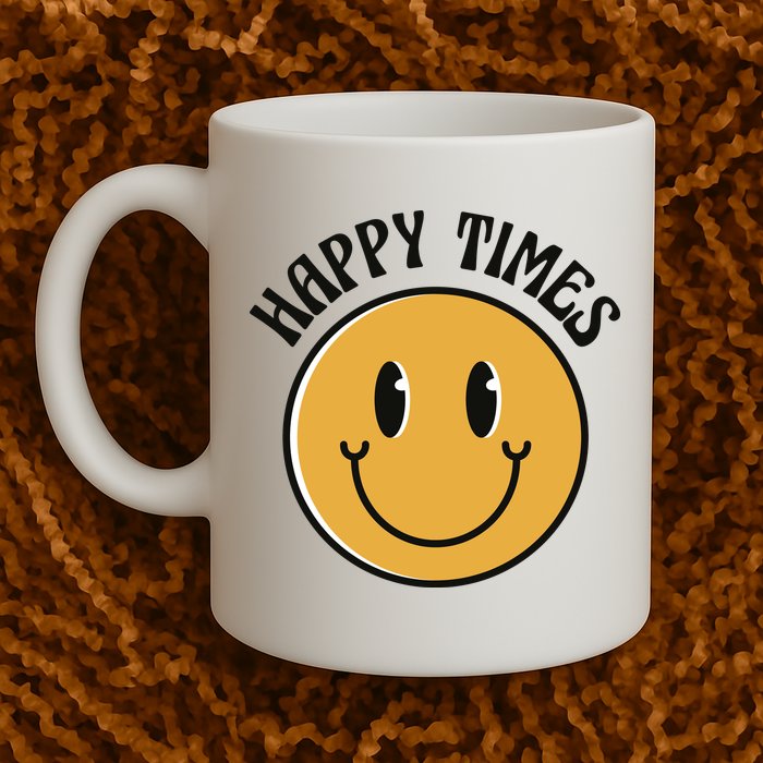 Smiley Face Happy Times Mug
