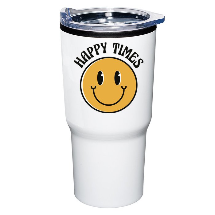 Smiley Face Happy Times Tumbler