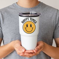Smiley Face Happy Times Tumbler