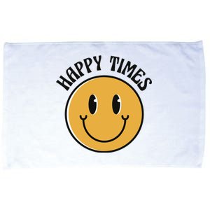 Smiley Face Happy Times Microfiber Hand Towel