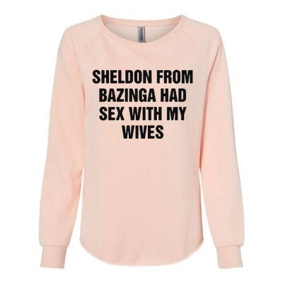 Sheldon From Had Sex With My Wives Womens California Wash Sweatshirt