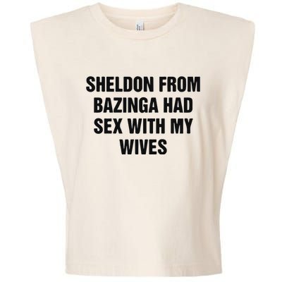 Sheldon From Had Sex With My Wives Garment-Dyed Women's Muscle Tee