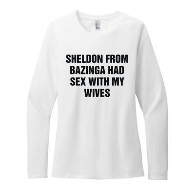 Sheldon From Had Sex With My Wives Womens CVC Long Sleeve Shirt