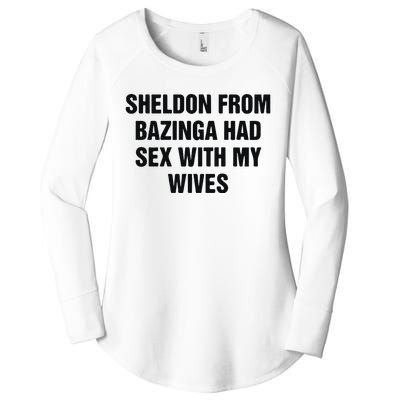 Sheldon From Had Sex With My Wives Women's Perfect Tri Tunic Long Sleeve Shirt