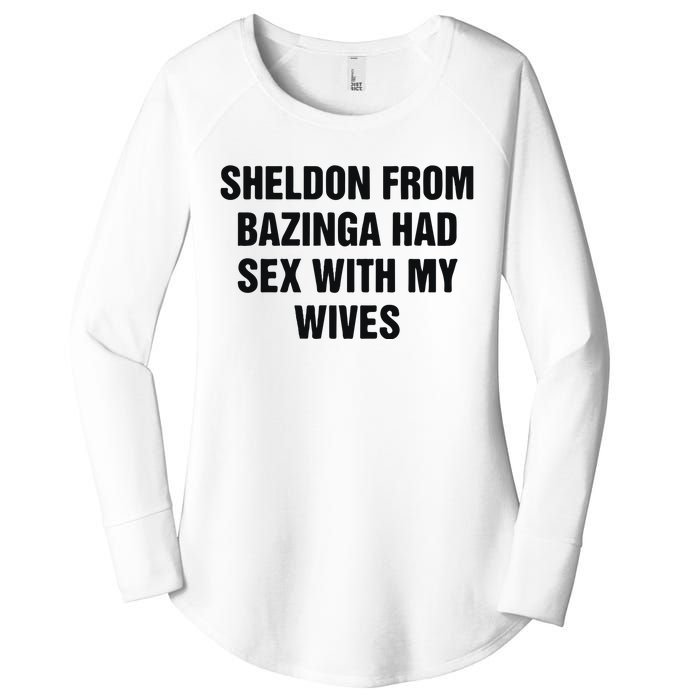 Sheldon From Had Sex With My Wives Women's Perfect Tri Tunic Long Sleeve Shirt