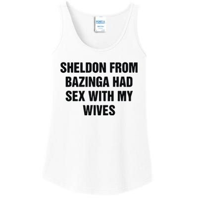 Sheldon From Had Sex With My Wives Ladies Essential Tank