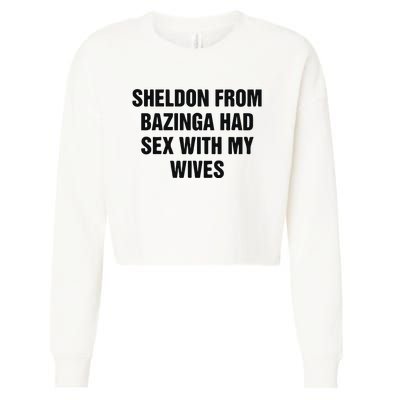 Sheldon From Had Sex With My Wives Cropped Pullover Crew