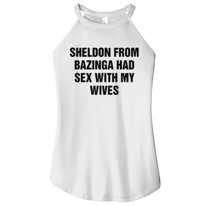 Sheldon From Had Sex With My Wives Women's Perfect Tri Rocker Tank