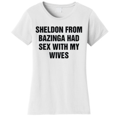 Sheldon From Had Sex With My Wives Women's T-Shirt