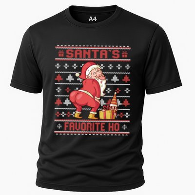 SantaS Favorite Ho Twerking Santa Offensive Ugly Sweater Gift Performance Shirt