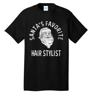 SantaS Favorite Hair Stylist Christmas Tall T-Shirt