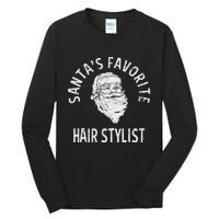 SantaS Favorite Hair Stylist Christmas Tall Long Sleeve T-Shirt