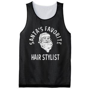 SantaS Favorite Hair Stylist Christmas Mesh Reversible Basketball Jersey Tank