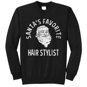 SantaS Favorite Hair Stylist Christmas Tall Sweatshirt